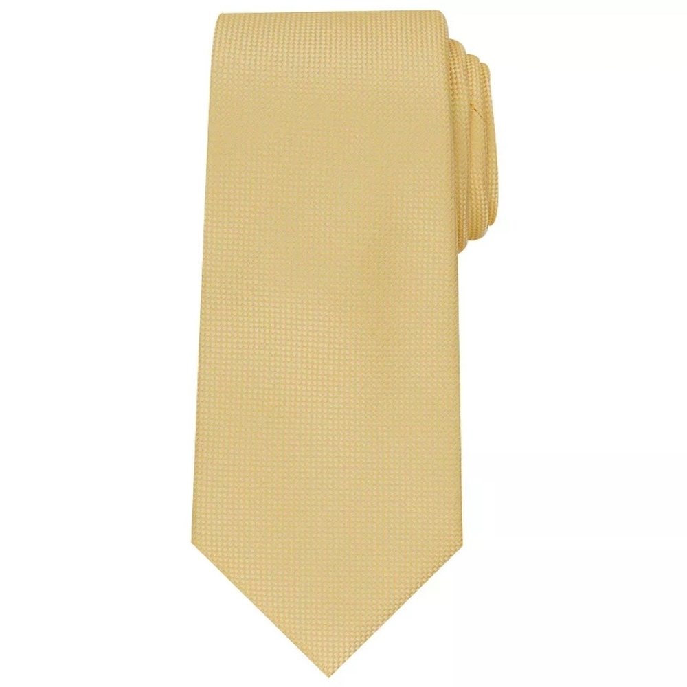 Men's Bespoke Solid Yellow Tie